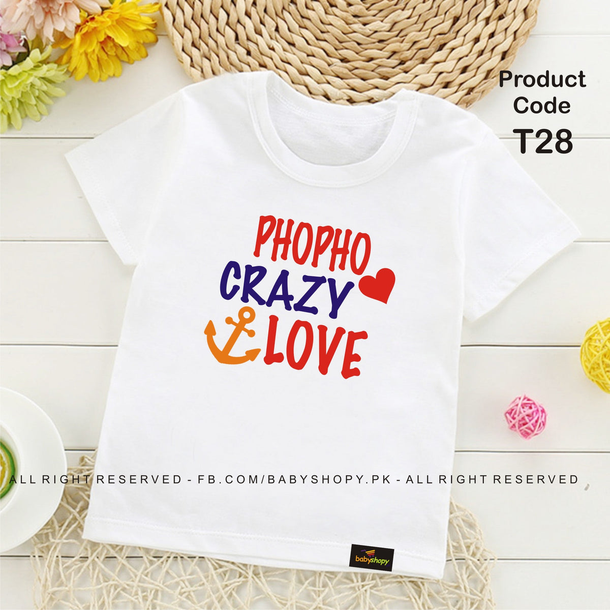 My PHOPHO is CRAZY in Love with me baby t shirt