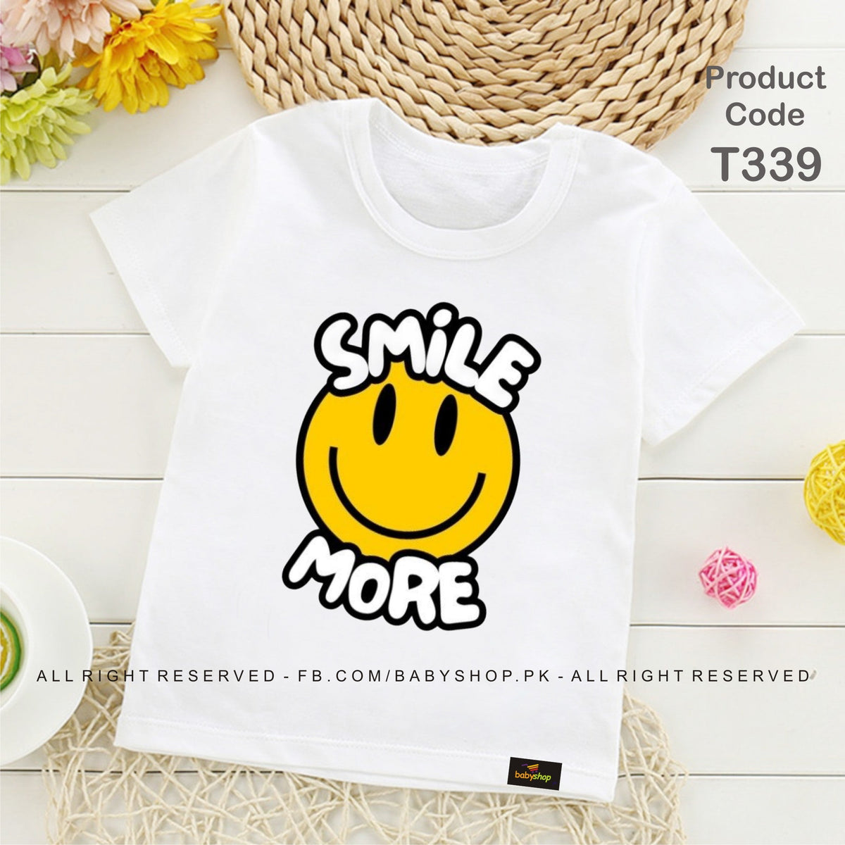 smile more baby tshirit