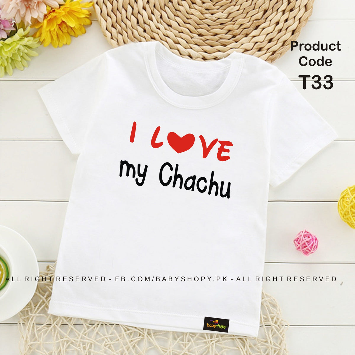 I Love my Chachu baby t shirt