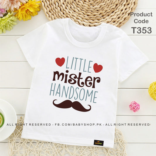 little mister handsome baby tshirt