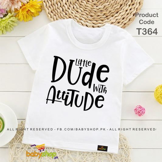 dude attitude baby tshirt