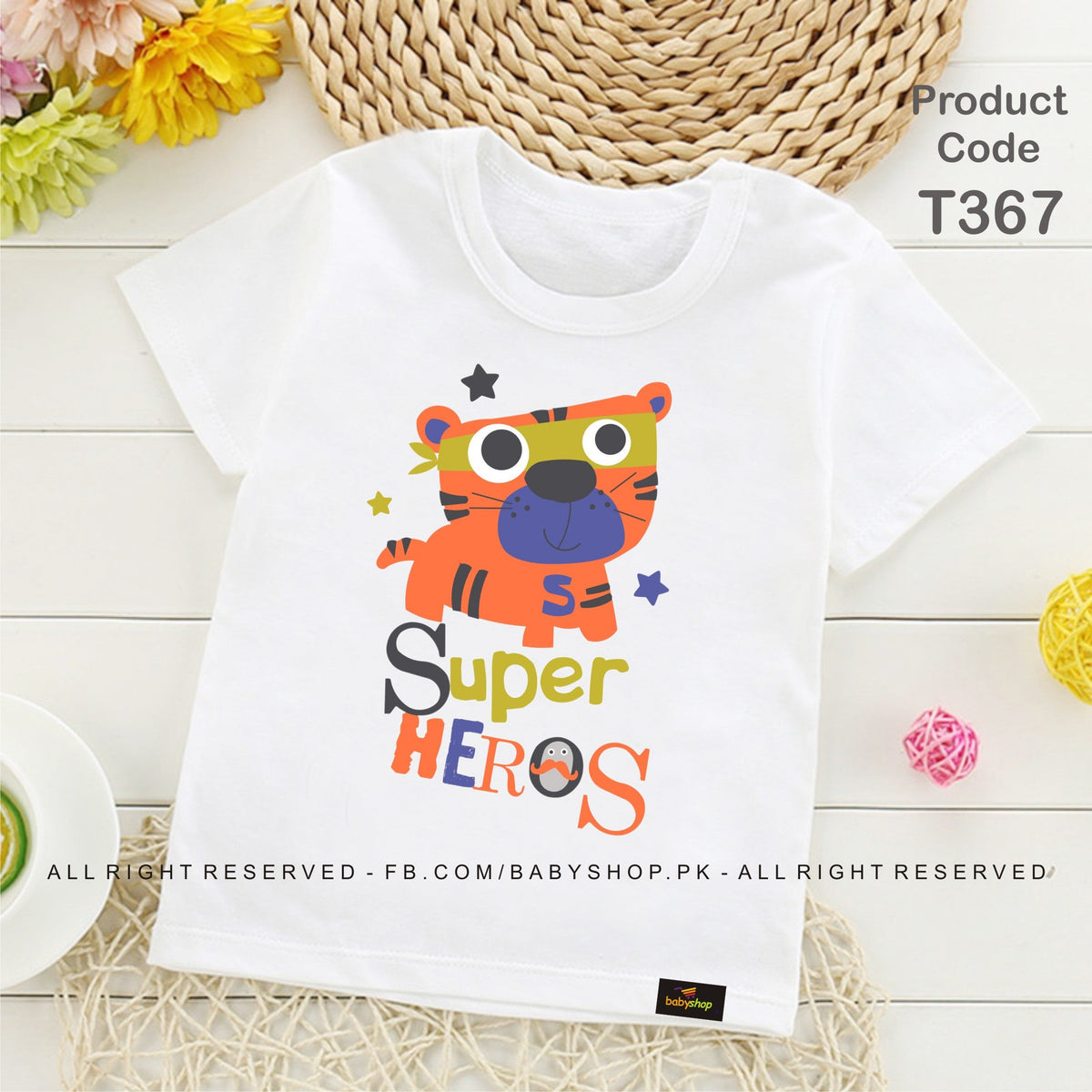 super heros baby tshirt