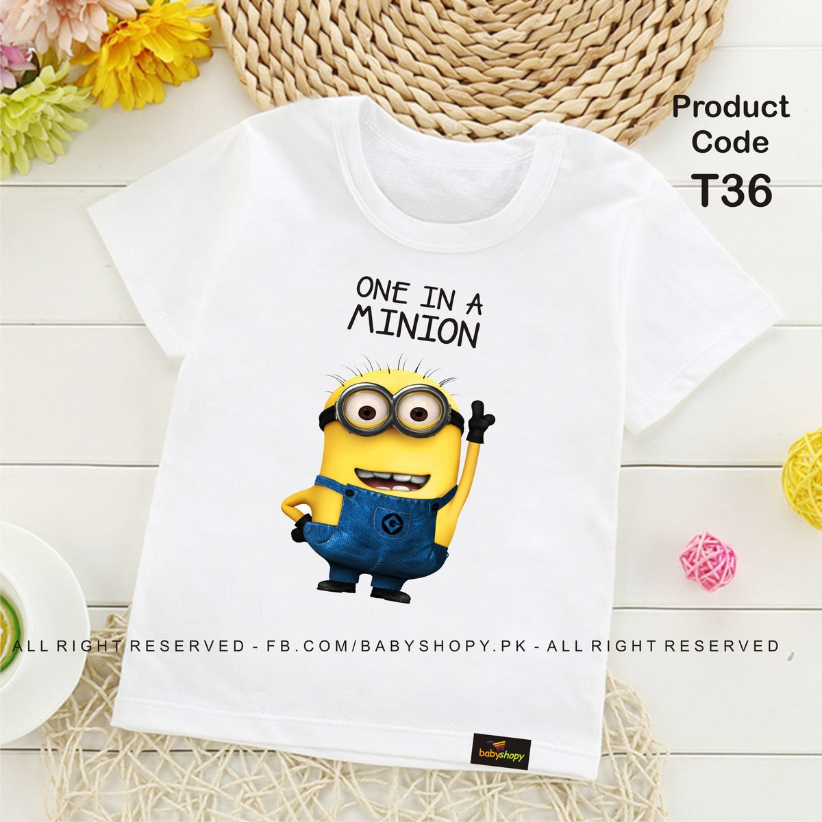 ONE IN A MINION baby t shirt